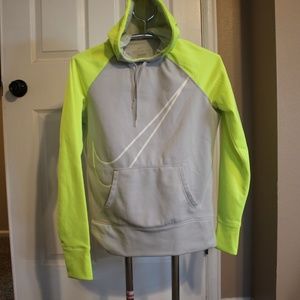 Womens Grey and green Nike hoodie size M